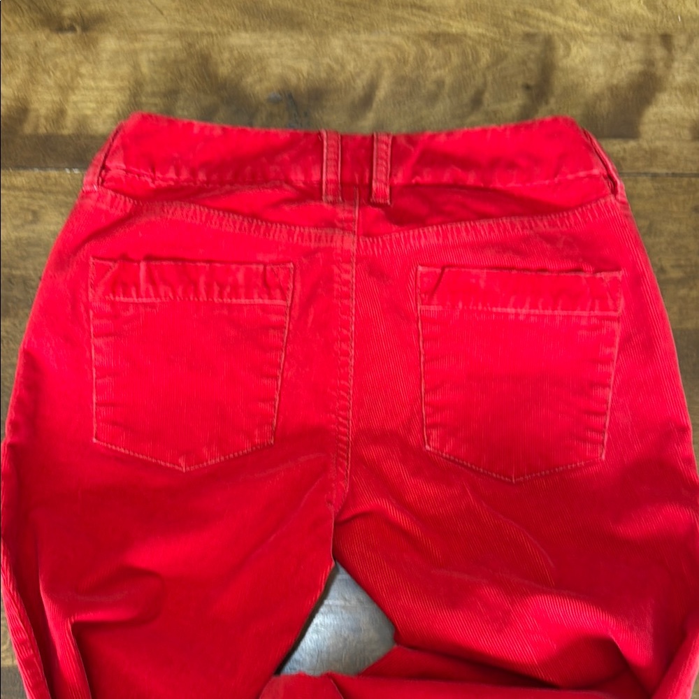J. Crew Red Corduroy Boot Cut Jeans - Picture 8 of 11